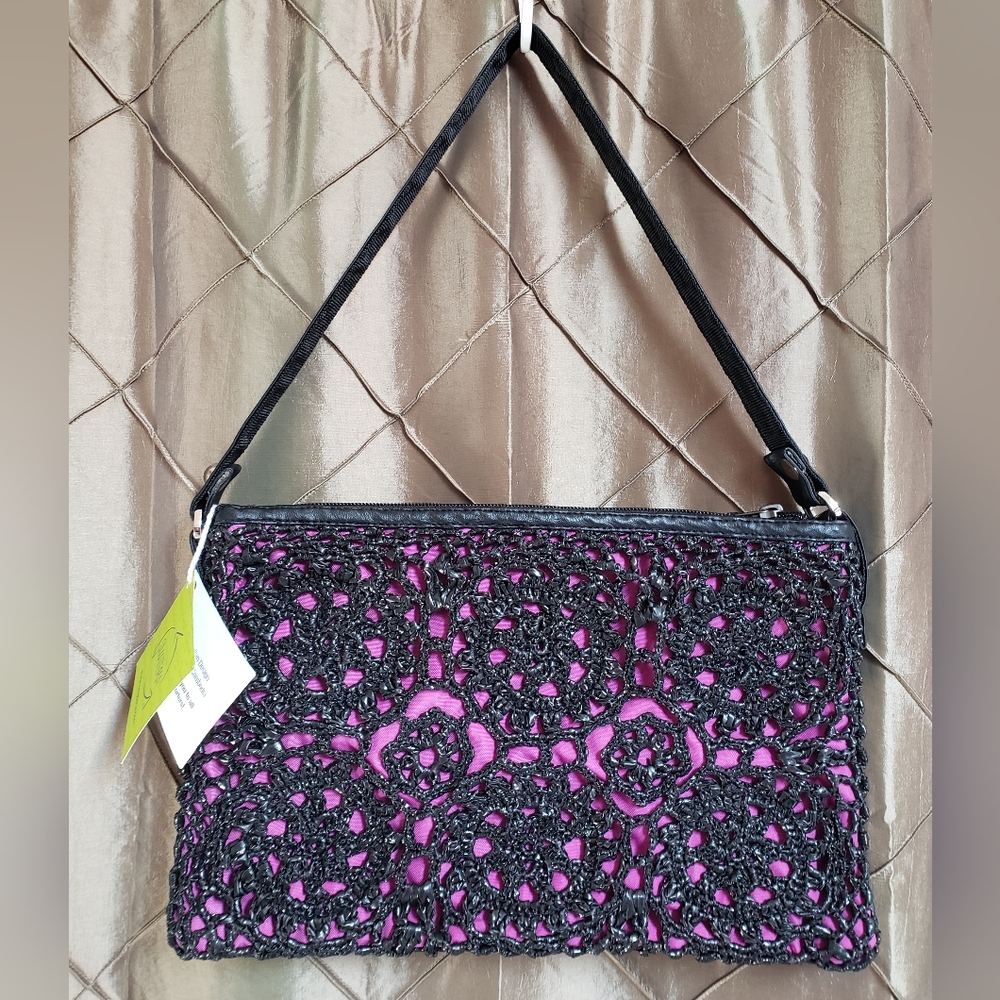 NWT- Smateria 'Upcycled' Zippered Evening Bag